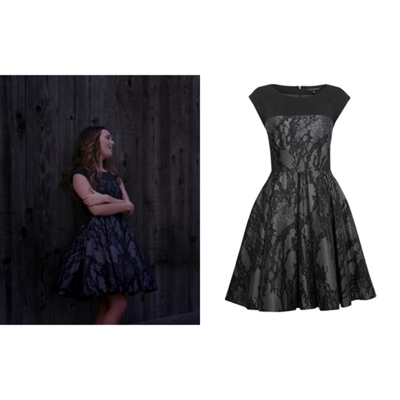 French Connection Milly Dress Sleeveless Lace Pleated Petticoat Pockets Size 10 - Picture 3 of 11